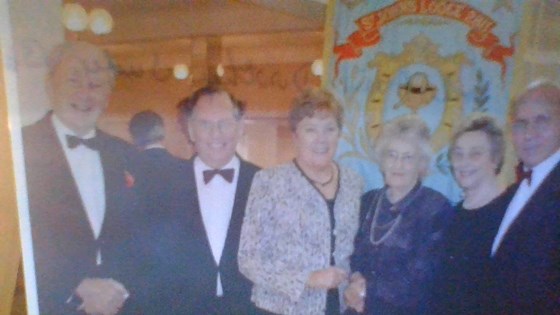 Brian with his wife and dear friends Noel and Judy and Bob and Avril at a Lodge evening.