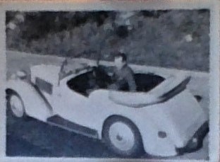 Brian in his first car a 1937 Talbot 10AFR 30 ( he called it his 'little Arfur' )