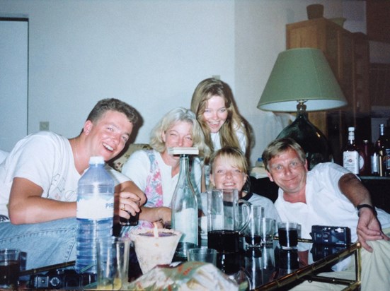 Beautiful family, happy French holidays 1991