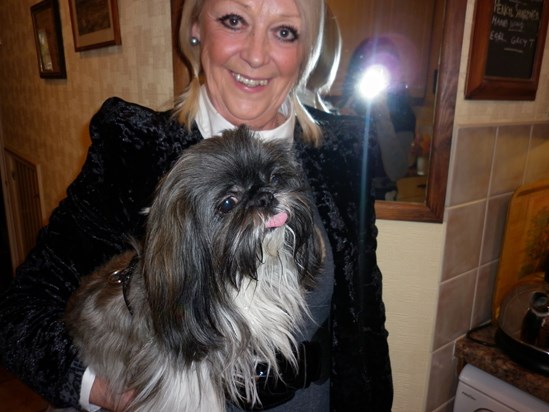 Jill with her dog Pebbles. This was taken by Jessica Lannon on 6th November 2011.