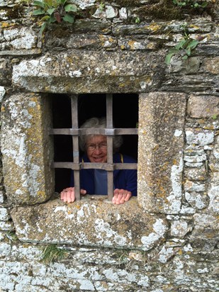 April 2014 - Quango Trip to Normandy - Chateau de Pirou - I promise we let her out again