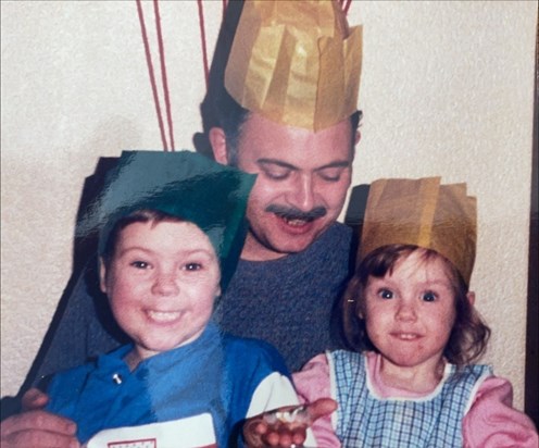 Jim with his niece and nephew