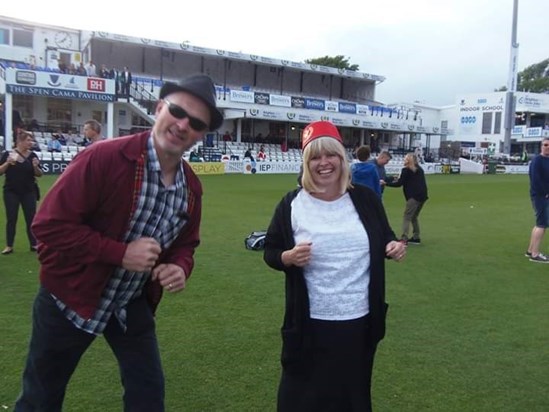 Philip & big sis at Madness Concert busting some moves 