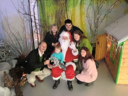 Our last family photo (and it had to be with Santa!)