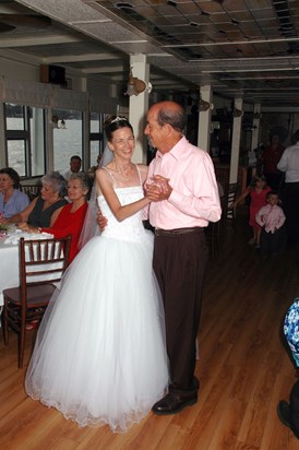 Father & Daughter Dance at wedding reception