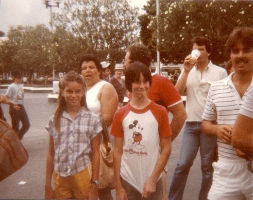 Young Debbie and Bob at Disneyland