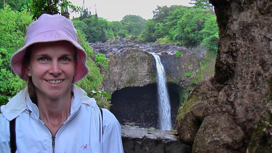 Debbie waterfall big lsland hawaii2008