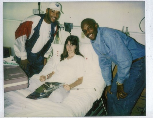 Gary Sheffield, Debbie, Dwight Gooden   Back from first time she got sick, she meet famous people