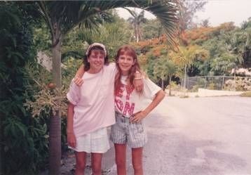 Debbie and her friend Sheri returning home from their visit to Nassau after Debbie’s marrow transpla