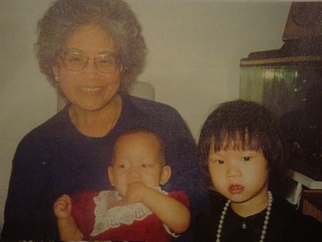 Grandma with Anita & Angela