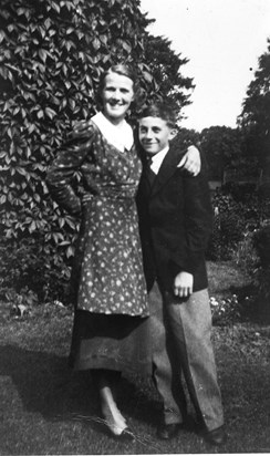 1937? with sister Joan