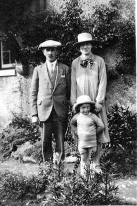 Granny and Grandad Clark with Tony 1925