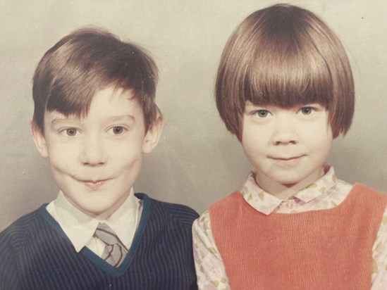 Stephen and Beverly, aged 7