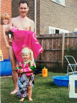 Stephen and his nieces, Eleanor and Nichola 