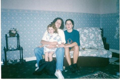 my niece chelsie and my curly purm sister 1995
