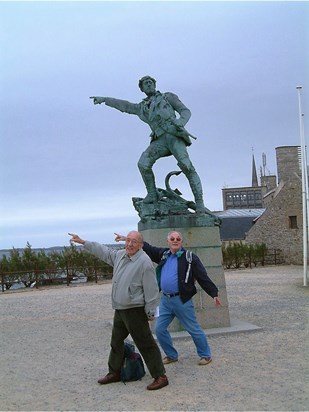 Alex with good friend Tom during a trip to France