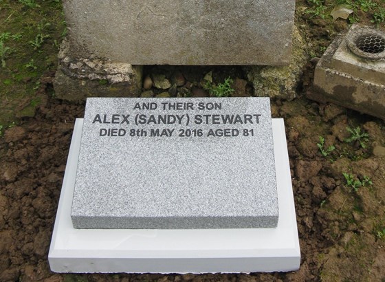 New stone for Alex