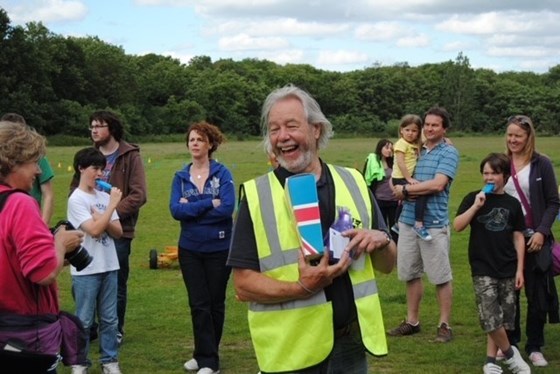 Malcolm at a church go kart racing day