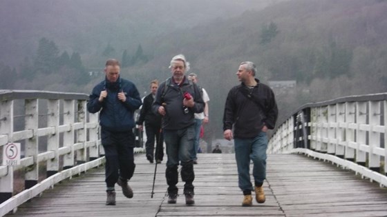 Leading the way on the men's weekend away