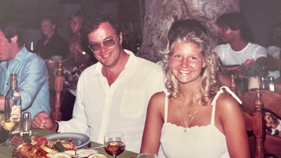 Patrick & Julie - one of their first holidays in Greece together 1978/9