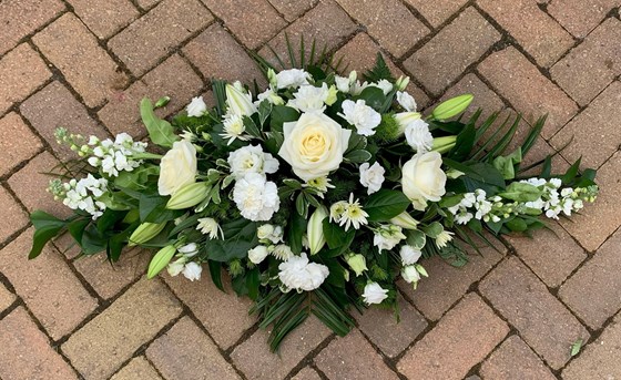 Floral tribute for Brian Moss