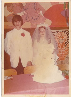 Our Wedding Day (June 26, 1971) *flower girl Tracy