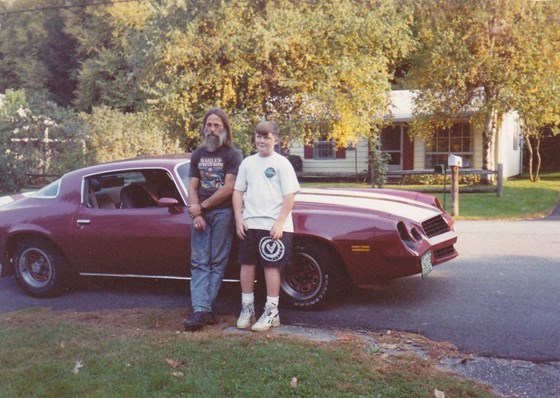 David Sr. & David Jr. with the Camaro