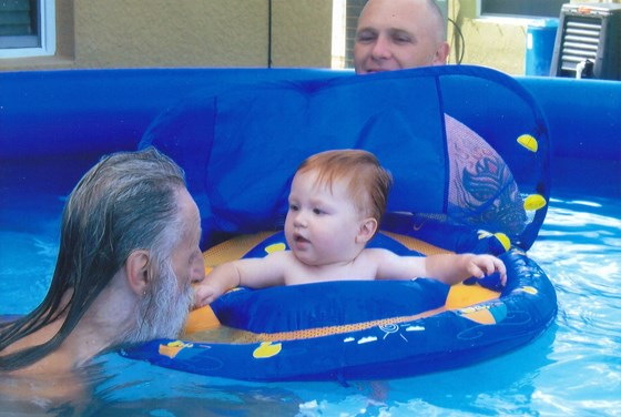 Swimming with Devin & David Jr