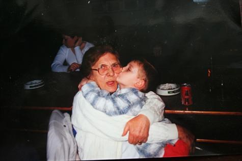 Mum and my son when he was 4