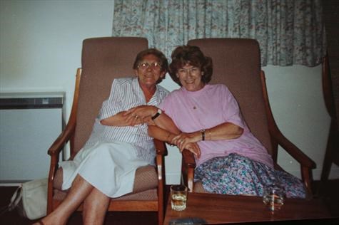 Mum with her friend Kath who passed away yrs ago