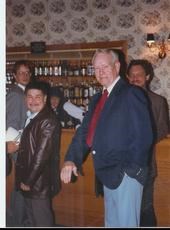 Dad at his retirement party.  Joey can be seen far left.
