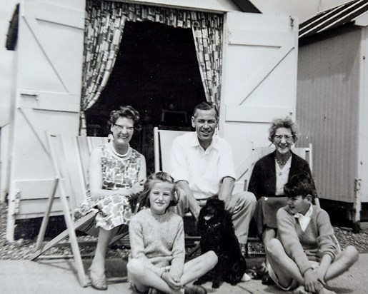 Mike and family enjoying a summer holiday in Felixstowe.
