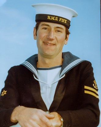 Mike during the Royal Navy years.