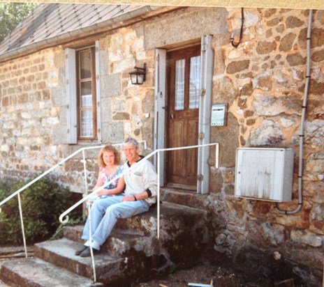 Dear friends, Den and Sandy in France May 1991. Happy memories. 