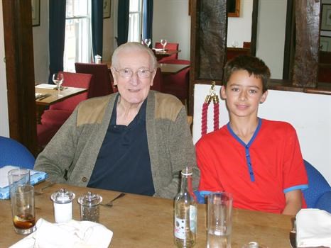 Grandad Norman and Cameron