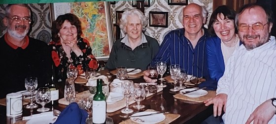 Ian, Pauline, Sybil, Tony, Jean, and Roger in Reading