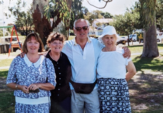 Tony, sister Sybil and two Paulines