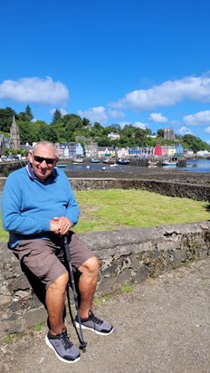 Happy memories of last year on Mull posing in your new sunglasses. You were in our hearts and thoughts this year. Happy memories.xx