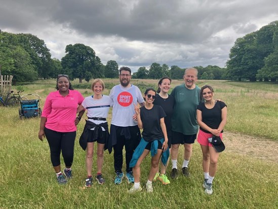 Serge and his couch25k group that he was very proud of. 