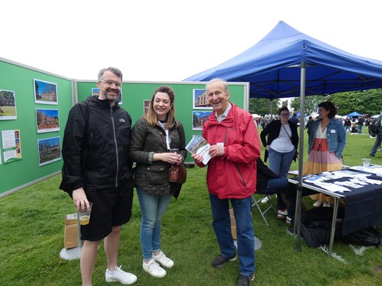 Serge running the Richmond Charities stall at the May Fair