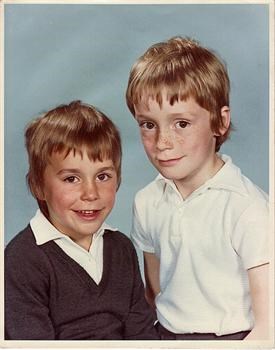 Me and Richard as kids - not sure how old!