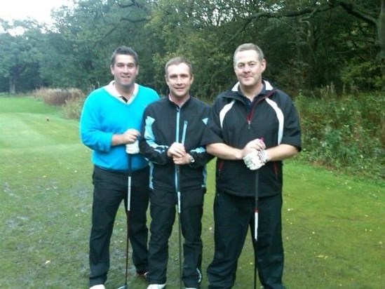 Introducing Andy to TPGC. Beat me on my own course at the first attempt, a great Friday afternoon early finish. 