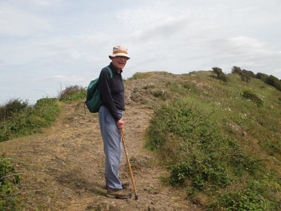 John outside walk