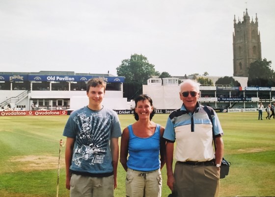 Three generations at Taunton - probably 2005