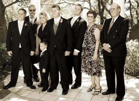 Family photo wedding