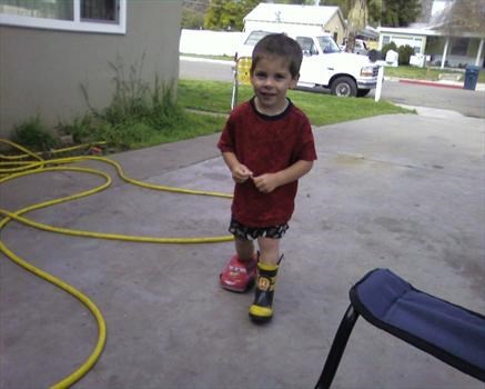 Ryan (great-grandson) - check out his shoes