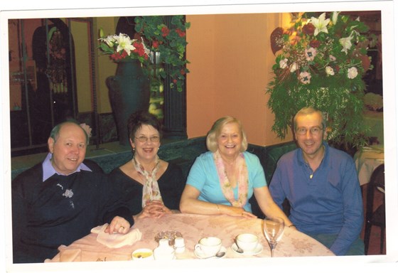 2005 My 62nd birthday with Elaine & Pierre