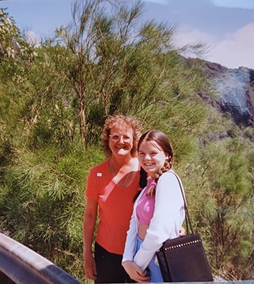 Italian trip, Jade and Grandma.