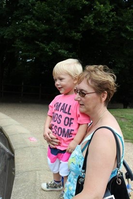 Wendy and Logan at Twycross Zoo