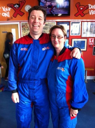 Ross & Wendy Sky Diving Wind Tunnel experience